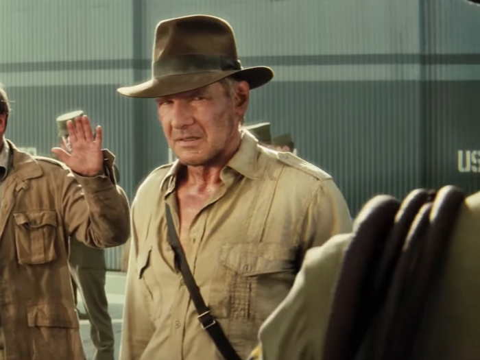 6. Harrison Ford as Indiana Jones in "Indiana Jones and the Kingdom of the Crystal Skull"