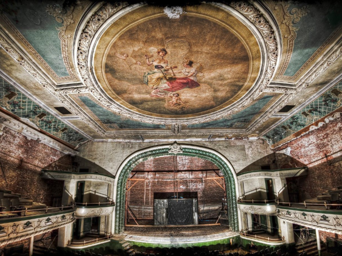 The theater closed in the late 1950s. Activists are working to restore the theater as a  community center, but the facility remains abandoned today.