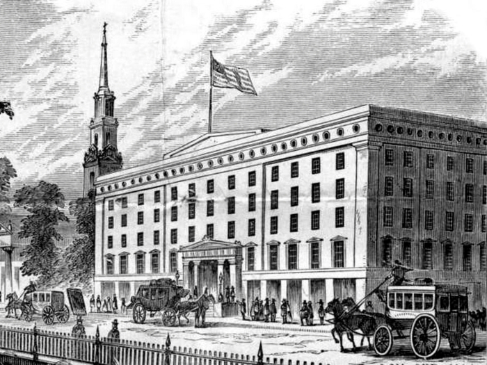 The Astor House was New York