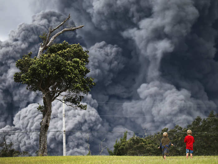 The ash cloud of the eruption has reportedly reached as high as 10,000 to 12,000 feet above sea level.