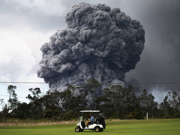 Volcano Golf and Country Club is aptly named, but is reportedly safe from the path of the volcano for now. Sanae Gathwright, vice president of golf course operations, said that they