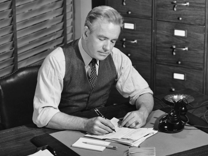 But, generally speaking, work cultures tended to be more overtly hierarchical and formal in the 1950s. At the same time, the atmosphere around smoking and drinking at work was significantly more lax.