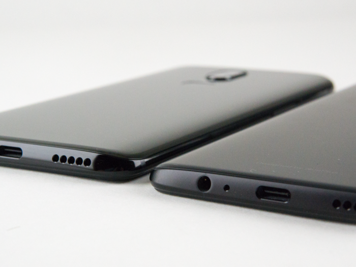 You get the usual OnePlus ports at the bottom: a headphone jack, USB-C port, and a speaker grill.