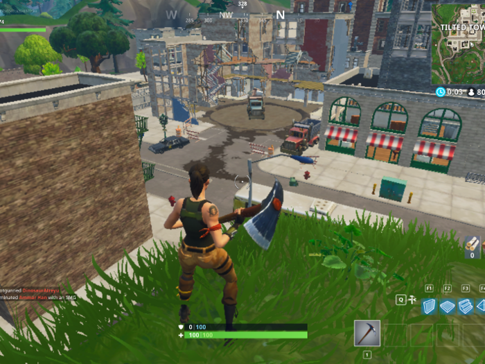 Many of the updates imply that construction crews have been working overtime to clean up the property damage caused by the meteor shower. For example, a small crater near Tilted Towers has been filled in.