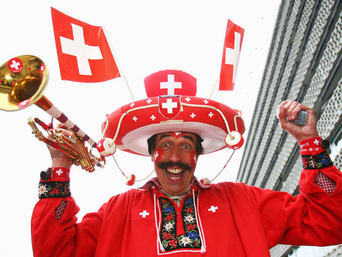 13. Switzerland — $678 billion. Switzerland has a high-tech prosperous economy and is renowned for exporting chemicals, watches, and coffee. Its national soccer team is a three-time FIFA World Cup quarterfinalist.