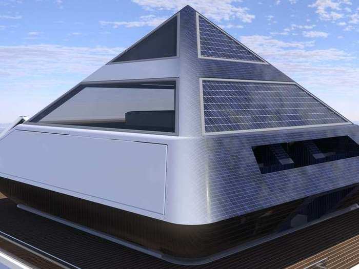 Solar energy would power each building.