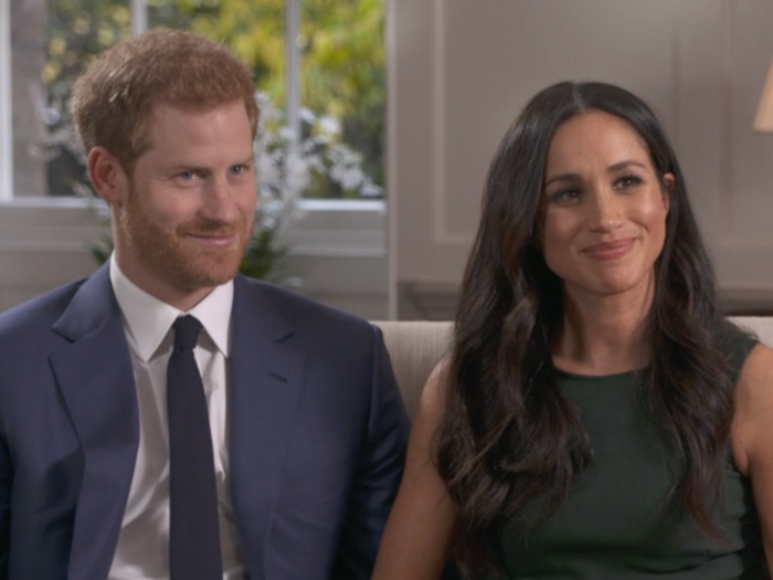 Body language expert Darren Stanton observed to The Independent that, while Markle sometimes seemed more confident than Harry, she glanced at him after answering a question to make sure he was happy with her response.