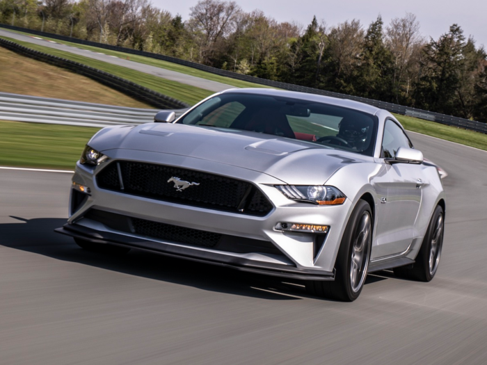 Ford thoughtfully provided us with some images of what the Mustang GT looked like on the track with more favorable weather. The upshot: This car a performance steal!