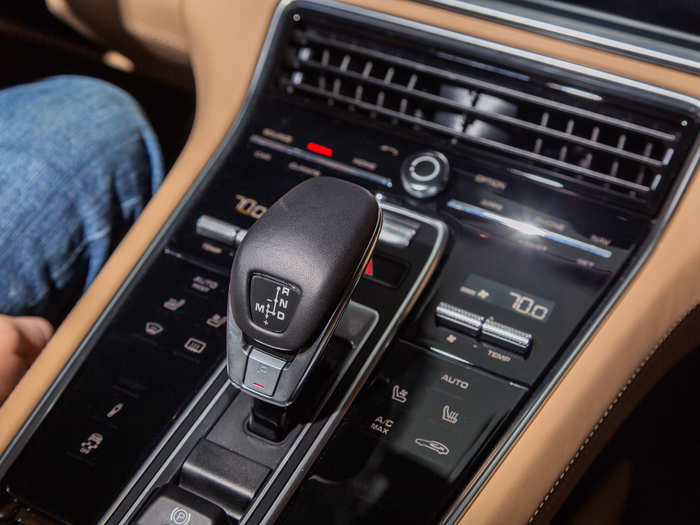 Instead of buttons, the most of the Panamera