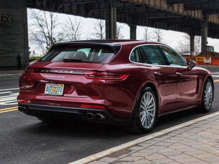 And the rear end is undeniably a wagon and yet 100% Porsche.