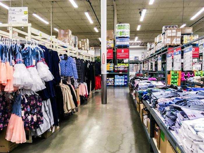 There was also a small selection of clothes in the middle of the store.