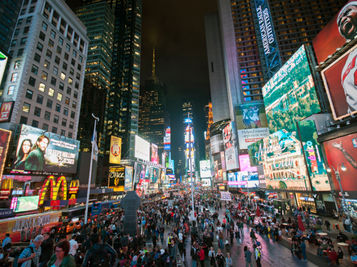 24. Theatre District — Times Square