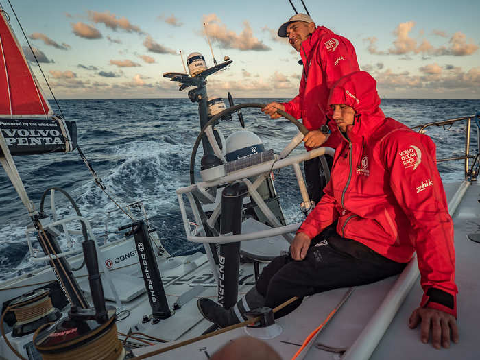 The reporters train their pens and cameras on the sailors at all times — even when the team is grumpy and exhausted, Carlin said.