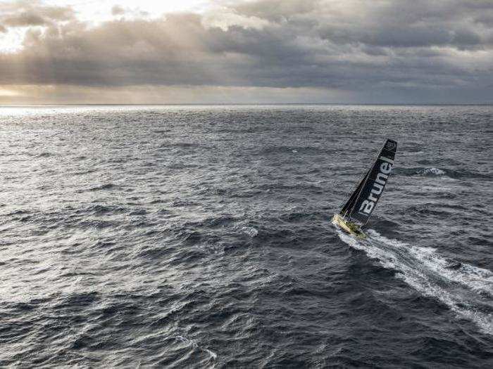 The ships can cover around 500 nautical miles in 24 hours in good sailing conditions if the crew is "sending it," Carlin said.