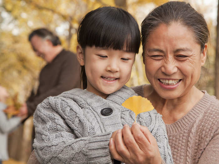 7. In China, grandparents play a crucial role in parenting