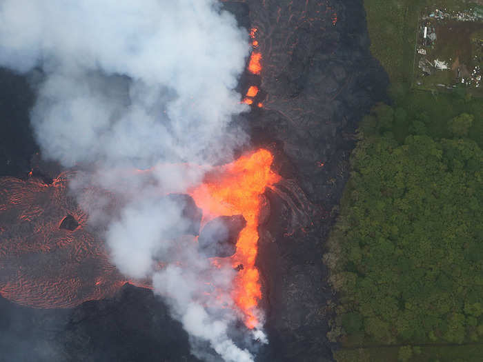 USGS geologist Janet Babb warned that laze plumes from the Kilauea eruption could extend as far as 15 miles.