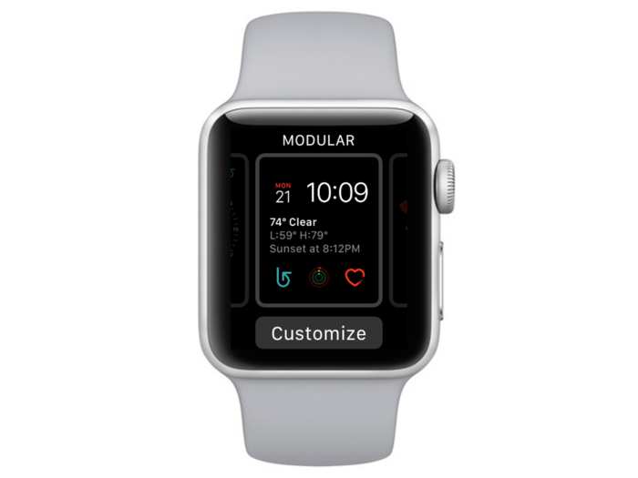 2. You can customize your Apple Watch