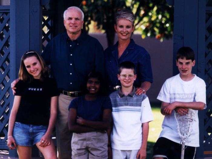 The McCains investment fund shares for their children were worth between $2.7 million and $5.8 million as of 2008.