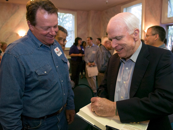 McCain also earned $1.7 million related to sales of his 2007 book "Hard Call: The Art of Great Decisions," which he donated to charity.