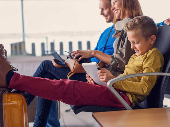 3. If you’re bringing kids on a long flight, consider an upgrade for better seating