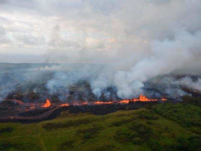 The flows also have disastrous consequences for Hawaii