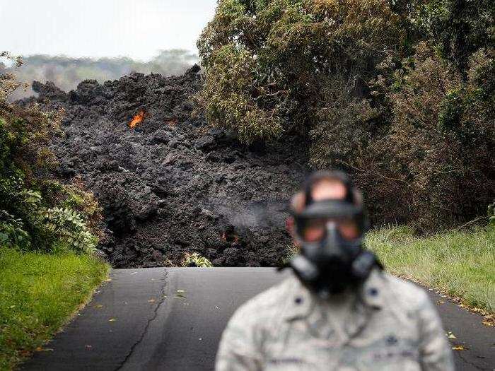 The flows release toxic gases like sulfur dioxide, which can pose respiratory problems — especially for children and the elderly.