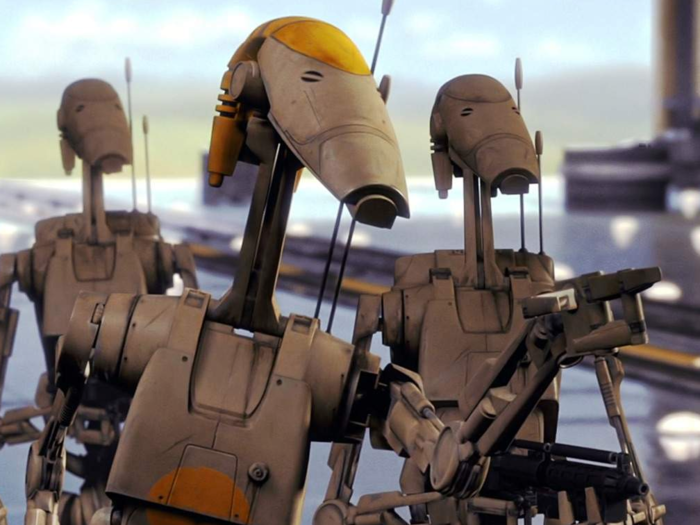 25. Battle droids