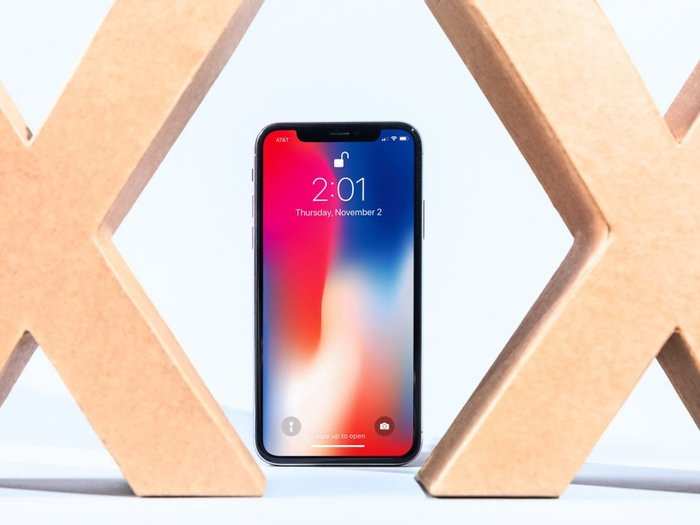 The new display <em>almost</em> takes up almost the whole front of the phone, but not quite. Apple cut out a little "notch" to house its front-facing camera and other sensors that power Face ID, which replaces Touch ID as the main authentication method in the iPhone X.