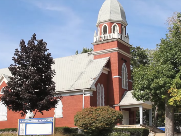 Before, Cristo Rey was housed inside a former Catholic chapel, which was "falling apart," according to Moreno.