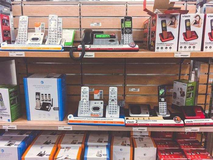 ... but there were a lot more landline phones to choose from.