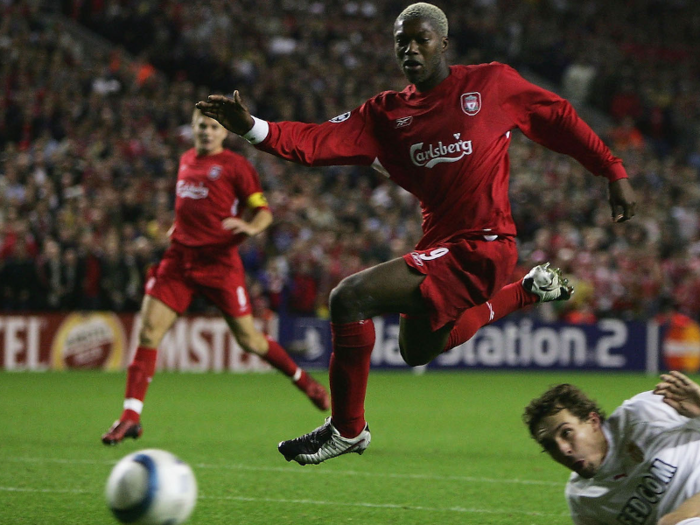 Djibril Cissé is a French striker. He came on late in regular time for Liverpool in the final, and scored a penalty in the shoot-out.