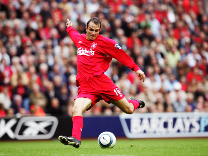 Dietmar Hamann is a German former midfielder who came on in the second half for Liverpool in the final. He also scored a penalty in the shoot-out.