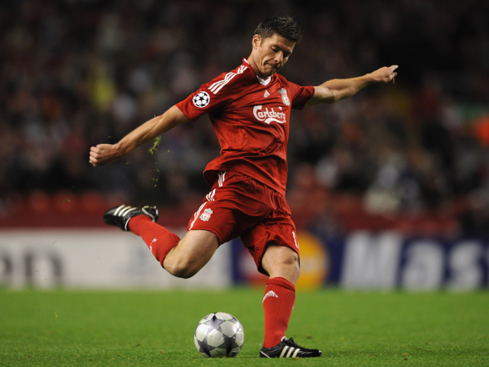 Xabi Alonso is a Spanish former midfielder who had just joined Liverpool the previous summer. He scored the tying goal for Liverpool in the match.