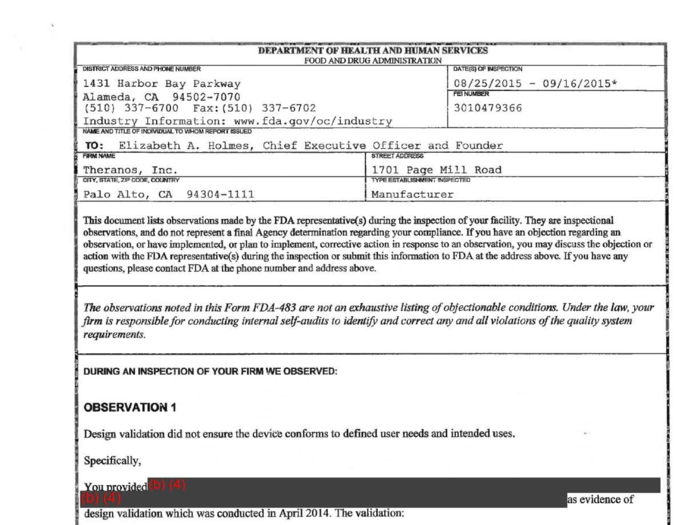 But the facts were starting to come out. In documents related to the FDA