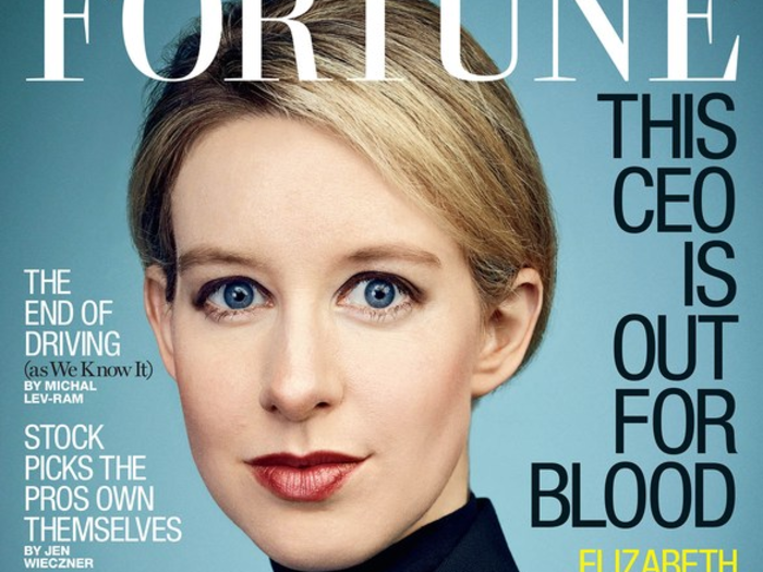 Theranos and Holmes started gaining media attention, gracing the cover of Fortune magazine in June 2014.