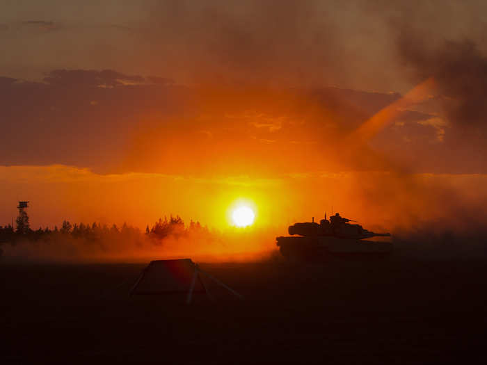 The exercise saw Marines working with Finnish soldiers to attack the enemy, a role filled by other Finnish troops. "We would punch holes through the enemy lines and the conscripts would come in and give us support," Anderson, the tank commander, told Stars and Stripes.