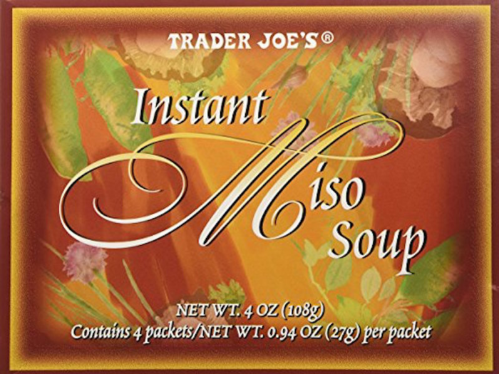 Instant Miso soup, which has been discontinued