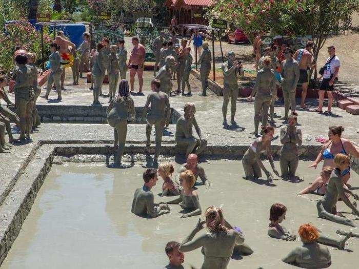 Sunbathe on the white sandy beaches or relax in the mud baths in Dalyan, Turkey.