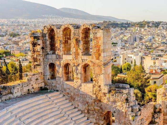 Marvel at the ancient ruins and indulge in the local coffee culture in trendy Athens, Greece.