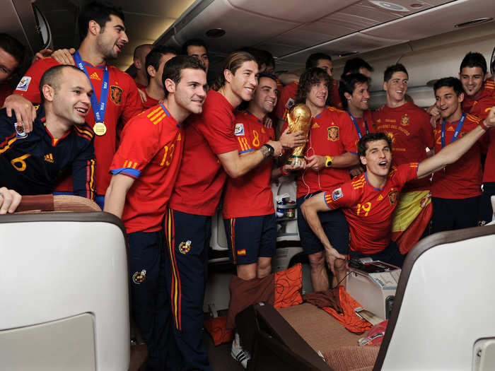 Spain won its first World Cup trophy in 2010.