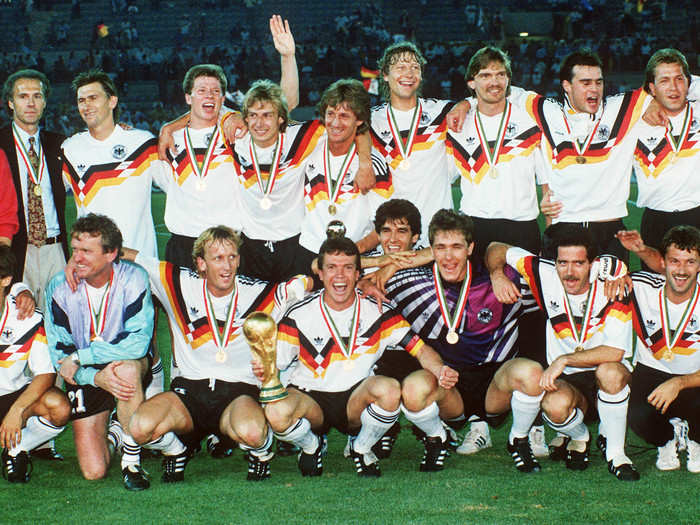 West Germany won a third World Cup title in 1990.