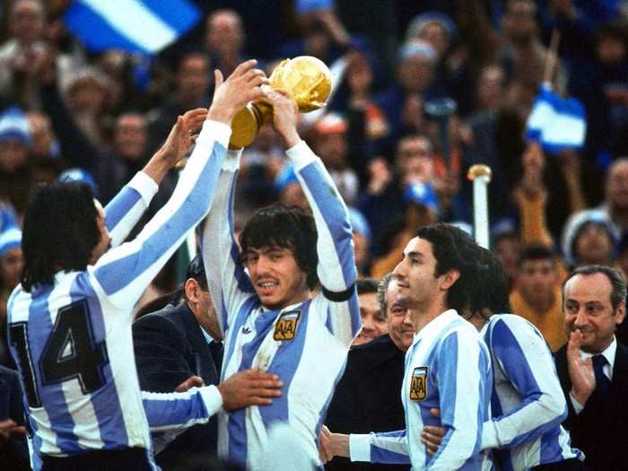 Argentina was crowned World Cup champion on home soil in 1978.