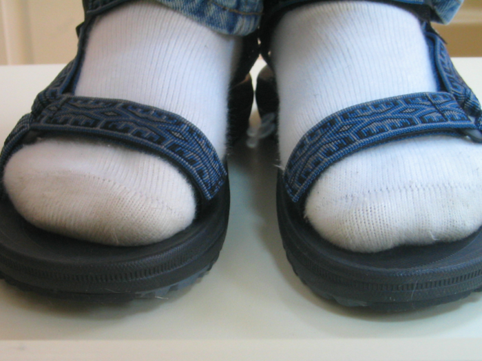 Socks with sandals