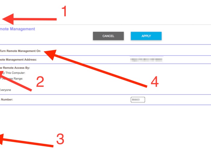 3. Disable the remote management settings suggested by the FBI.