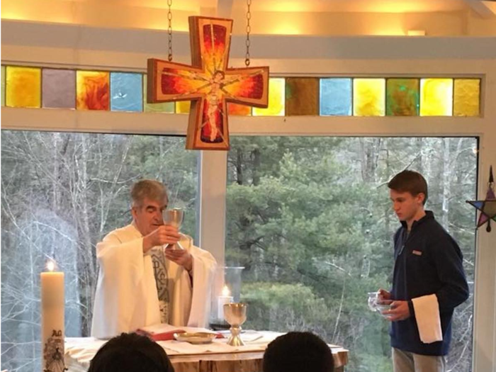 Every class begins with a teacher-led prayer and confessions are heard twice a week. Students also attend religious retreats at three Chaminade Retreat Centers. All students take a religion class every school year.