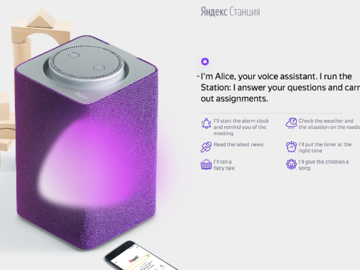 The Yandex Station is powered by Yandex