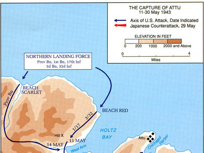 On April 1, US Navy Rear Adm. Thomas C. Kinkaid, the commander of the Northern Pacific Fleet, got permission to invade Attu in what was called Operation Sandcrab.