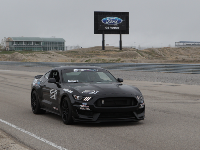 And last, but certainly not least — the beastly Mustang Shelby GT350, which brings a 526-horsepower, flat-crank V8 engine to the party. We have 429 pound-feet of torque, again piped to the rear wheels through a six-speed manual; the 10-speed automatic isn