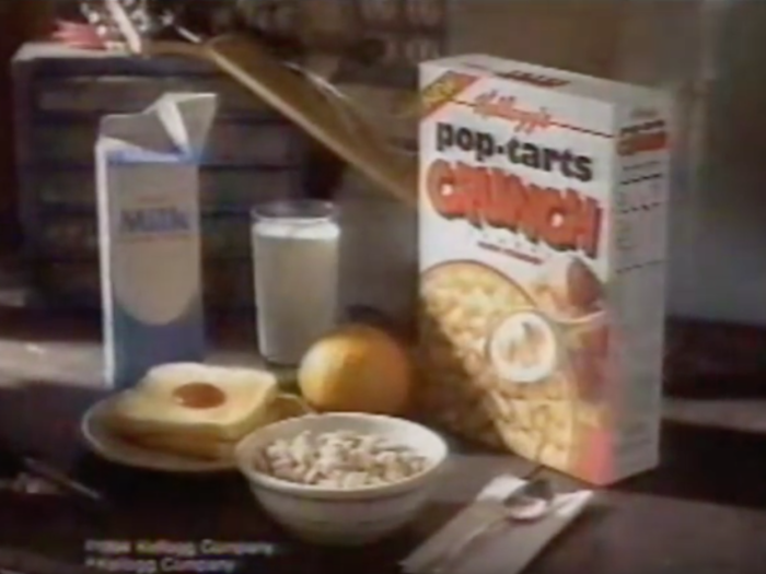 Pop-Tarts Crunch was a cereal based on the famous pastries, but it was discontinued in the late 1990s.