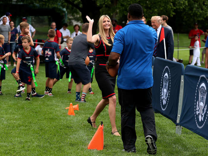 Herschel Walker, pictured here with Ivanka Trump, is now the co-chair of the Presidential Council on Sports, Fitness, and Nutrition. President Dwight D. Eisenhower first established the council in 1956.